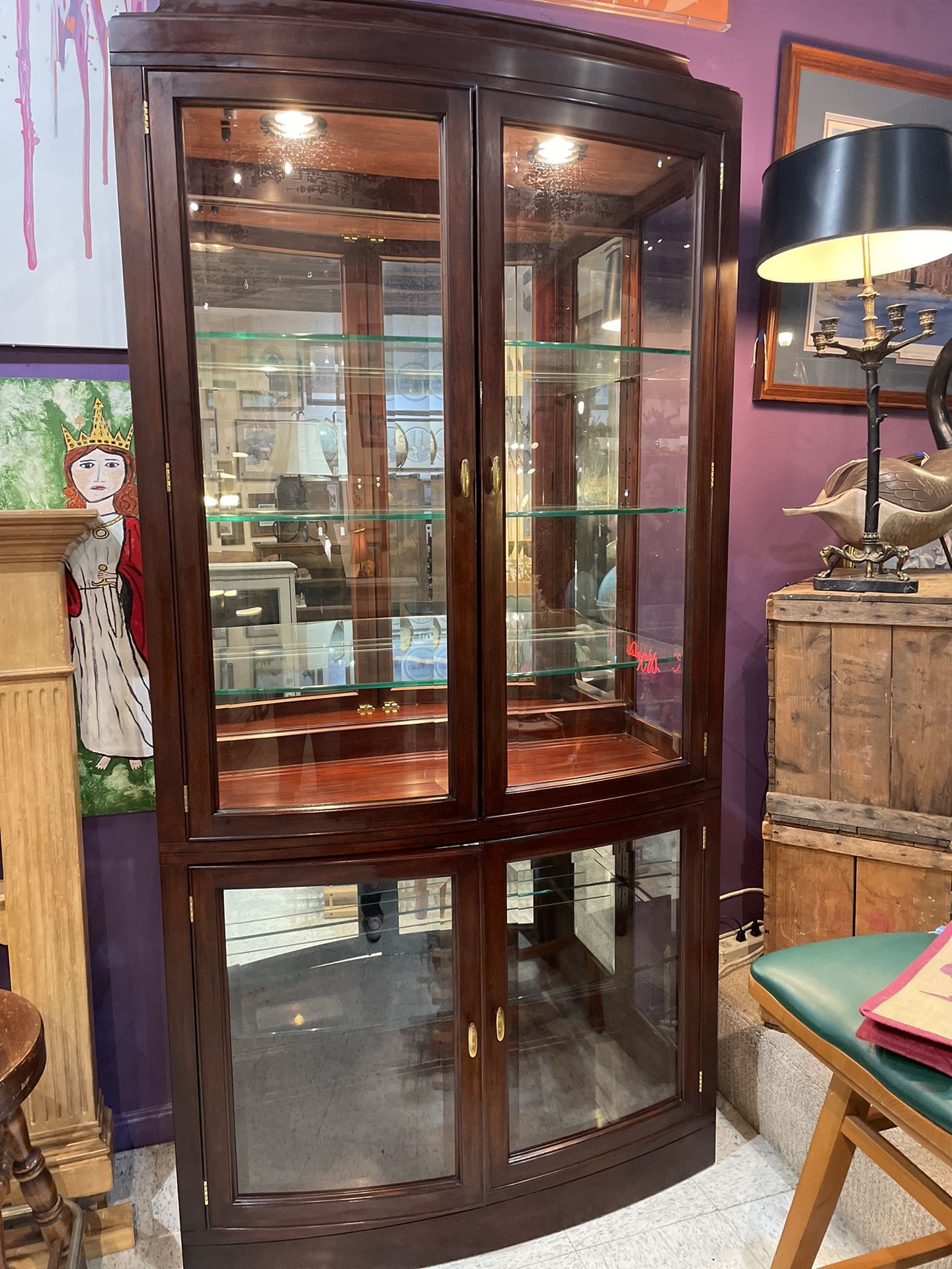 Henkel Harris Mahogany Curio