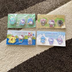 Sanrio Embroidered Pin Sets (4)