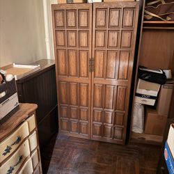 Traditional vintage metal closet storage