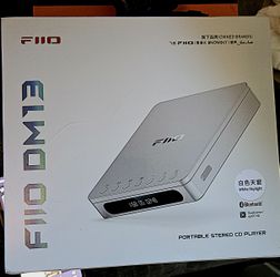 BNIB FIIO DM13 Portable Bluetooth Stereo CD Player/Rip/Burn