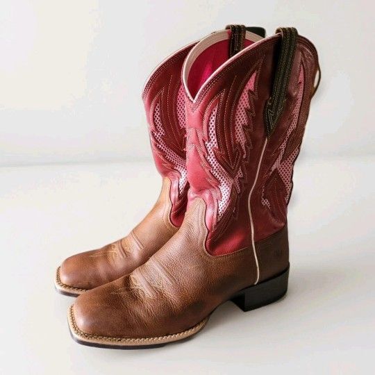 Womens Ariat Cowboy Boots Size 9.5B Worn Once