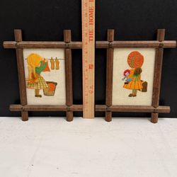 Vintage Crewel Art Set 