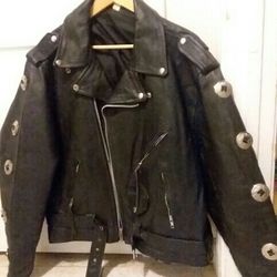 Real Leather Jacket XL Size
