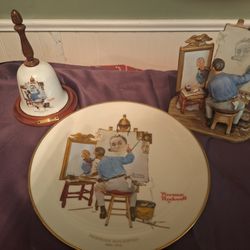 Norman Rockwell "Triple Self Portrait" Set