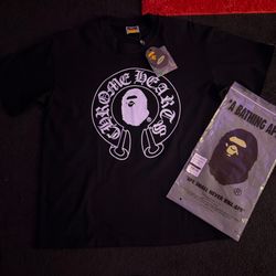 Bape c chrome hearts shirt size xl