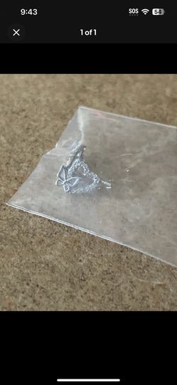 Women’s Sterling Silver 925 Heart And Bow Stud Earrings