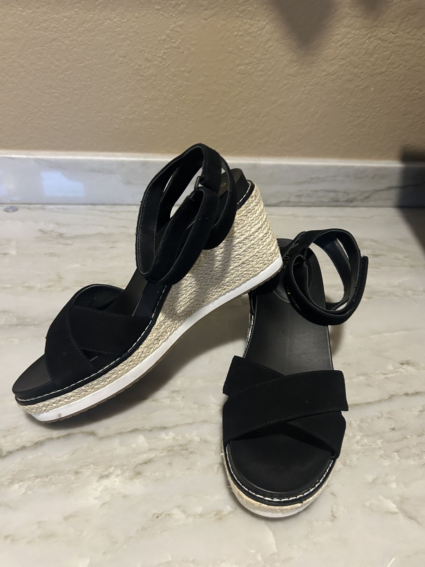 Black Cole Haan Espadrille Sandals