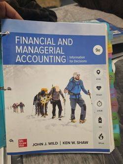 Financial and Mangerial Accounting
