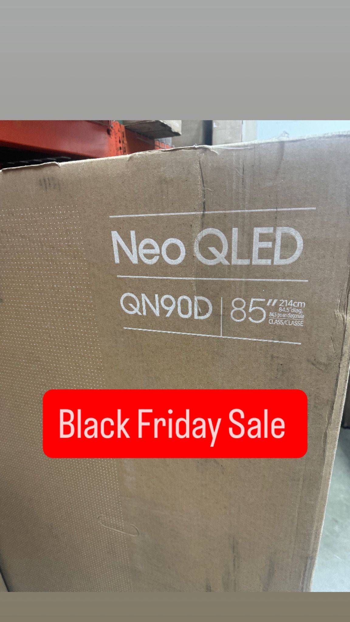 SAMSUNG 85-Inch Class Neo QLED 4K QN90D Series Neo Quantum HDR+, Dolby Atmos, Object Tracking Sound+, Anti-Glare, Gaming Hub, Q-Symphony, Smart TV wit