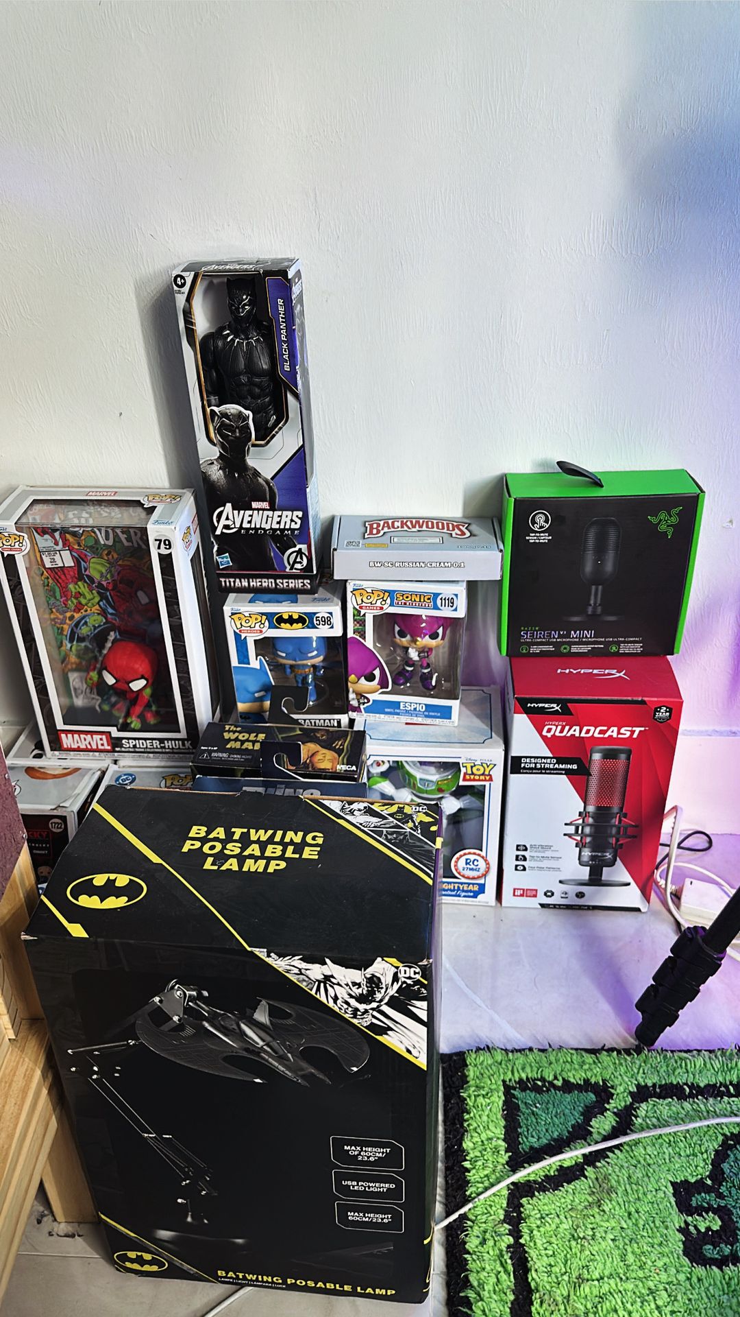 Funko pops / Gaming Mics / LED lights