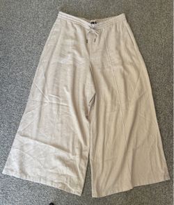 Vera Wang Wide Leg Linen Blend Trousers