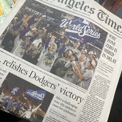 LA TIMES DODGERS 11/3/25