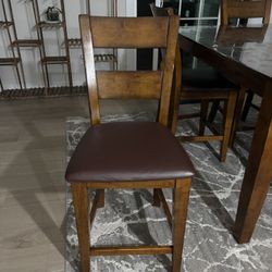 Large 6 Seater Tall Dining Table with 1.5 MM Full Plastic Cover (Cash Only)