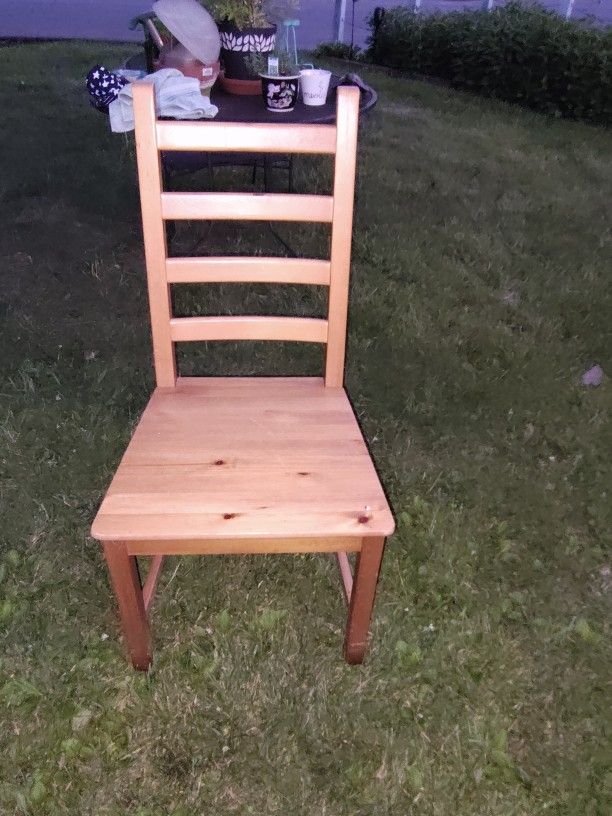 Pretty Nice Size Wooden Chair