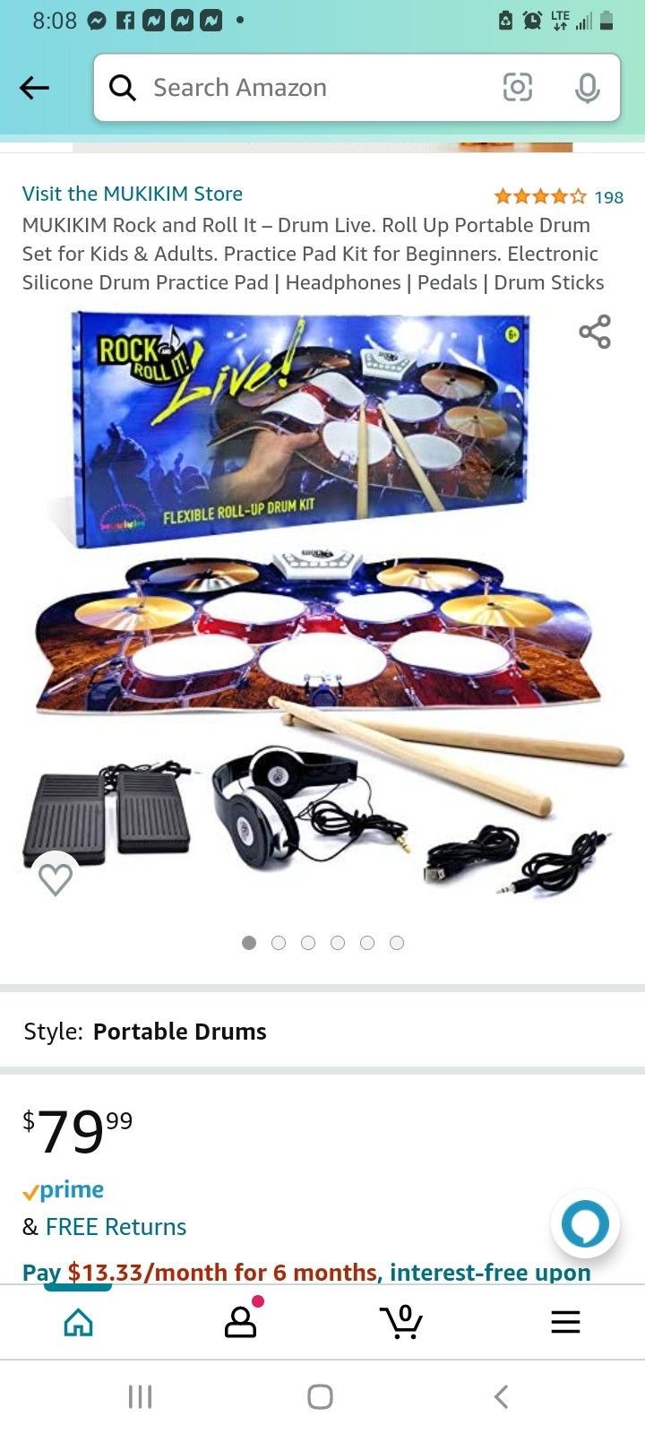 Rock N Roll Portable Drum