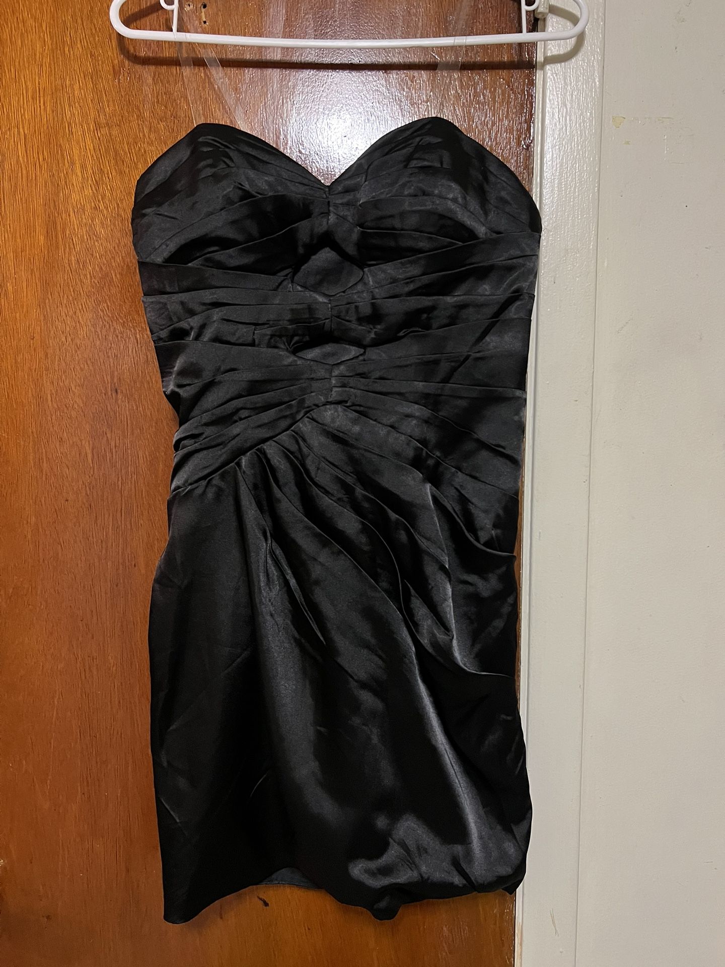 Strapless Black Mini Dress 