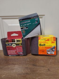 3" x 21" Belt Sander belt lot