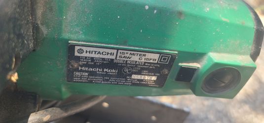 Hitachi miter saw 15" C15FB