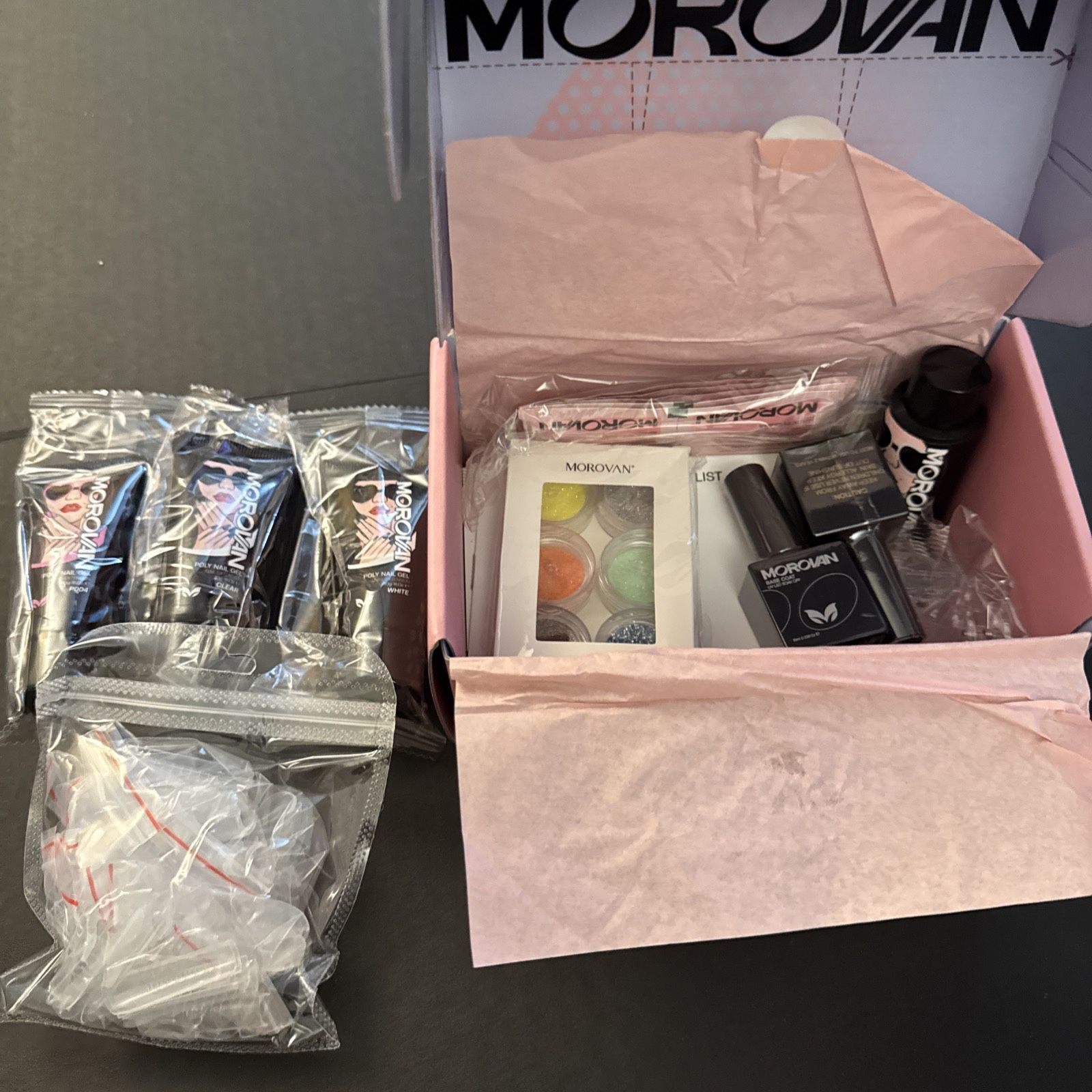 Morovan Professional Nail System Acrylic Nail Art Starter Practice Kit Brand New
