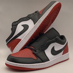 Nike Air Jordan 1 Low Chicago Bred Toe 2.0 Men's Sizes 10 or 11 553558-161 New