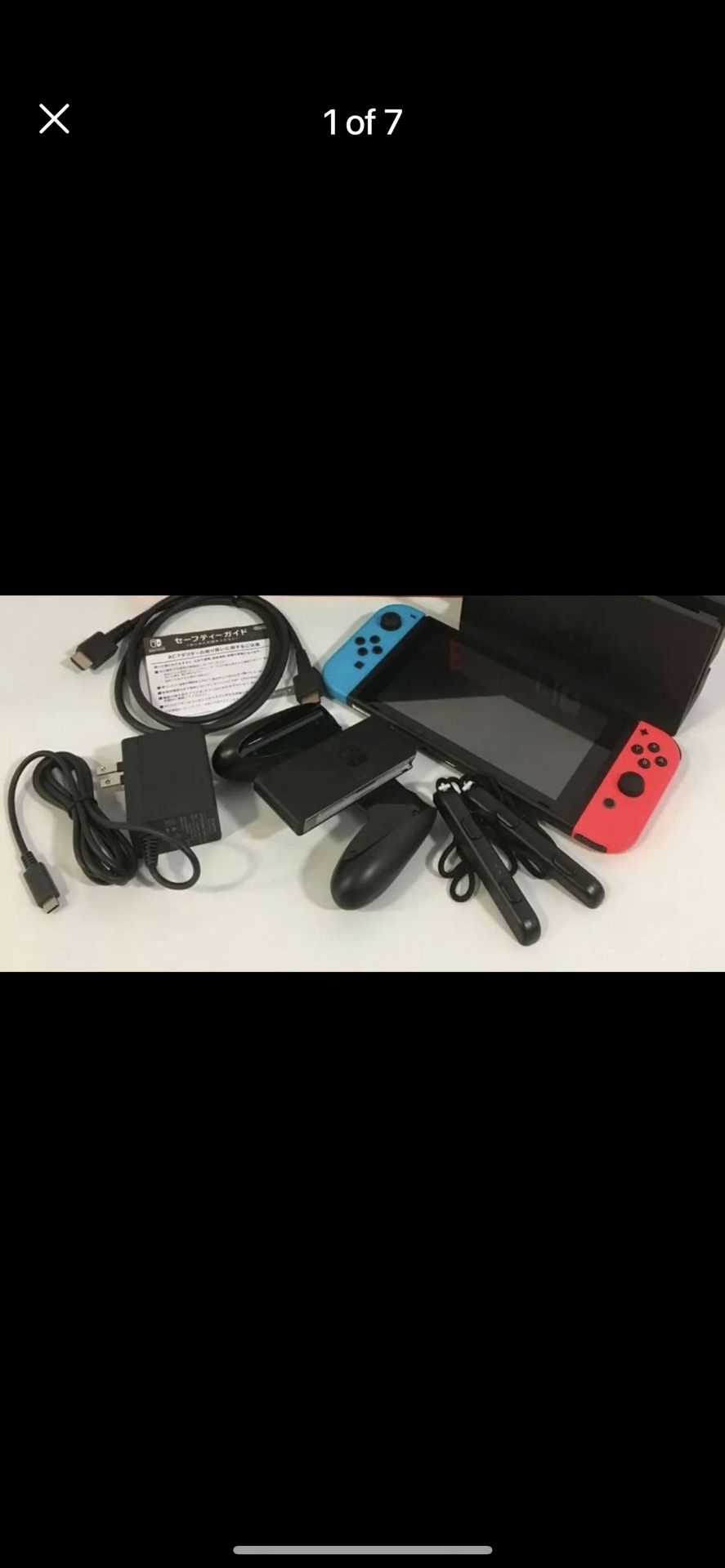 Switch Console W/ 3 Games  Nintendo 