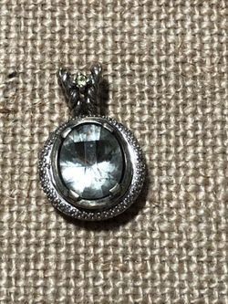 Topaz pendent sterling silver