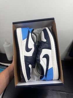 Jordan 1 Low Obsidian Size 7.5M Used With Og Box