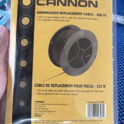 Cannon Downrigger Cable 400’