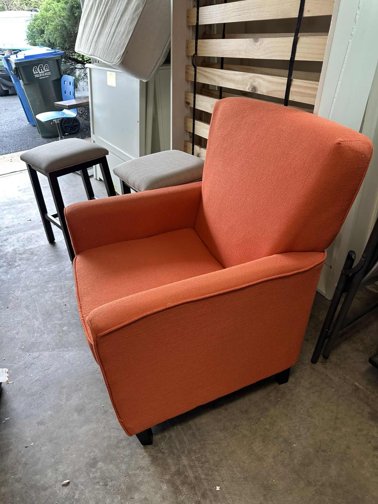 Orange Thinking Chair