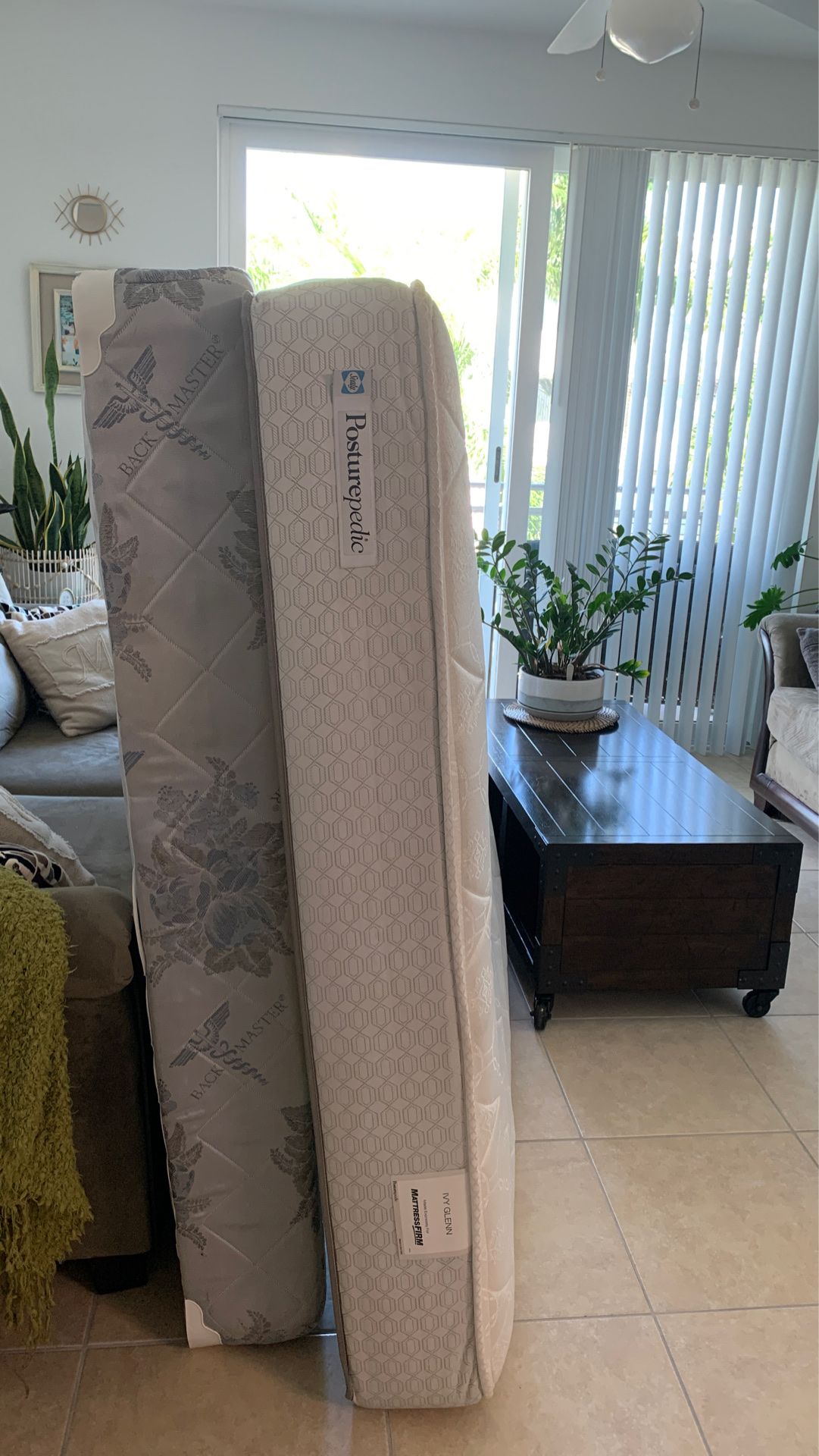 FREE Queen mattress and boxspring. Interested must pick up today