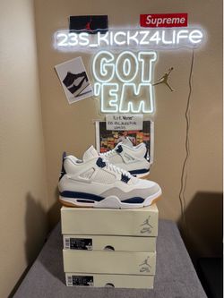 Brand new Air Jordan SB Navy 4’s size 12.5x2 with original boxes.