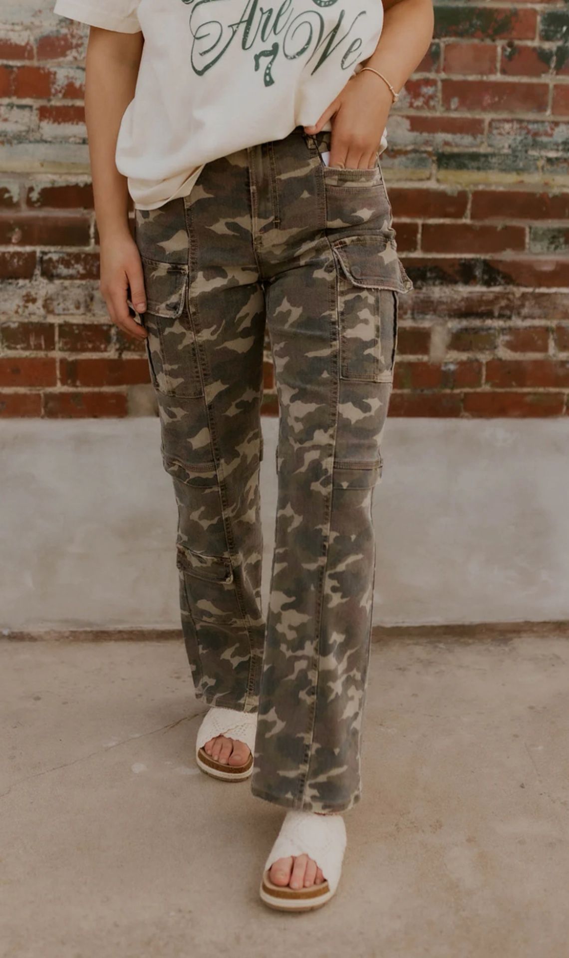 Distressed HIDDEN camo Pants