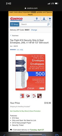 500 Envelopes