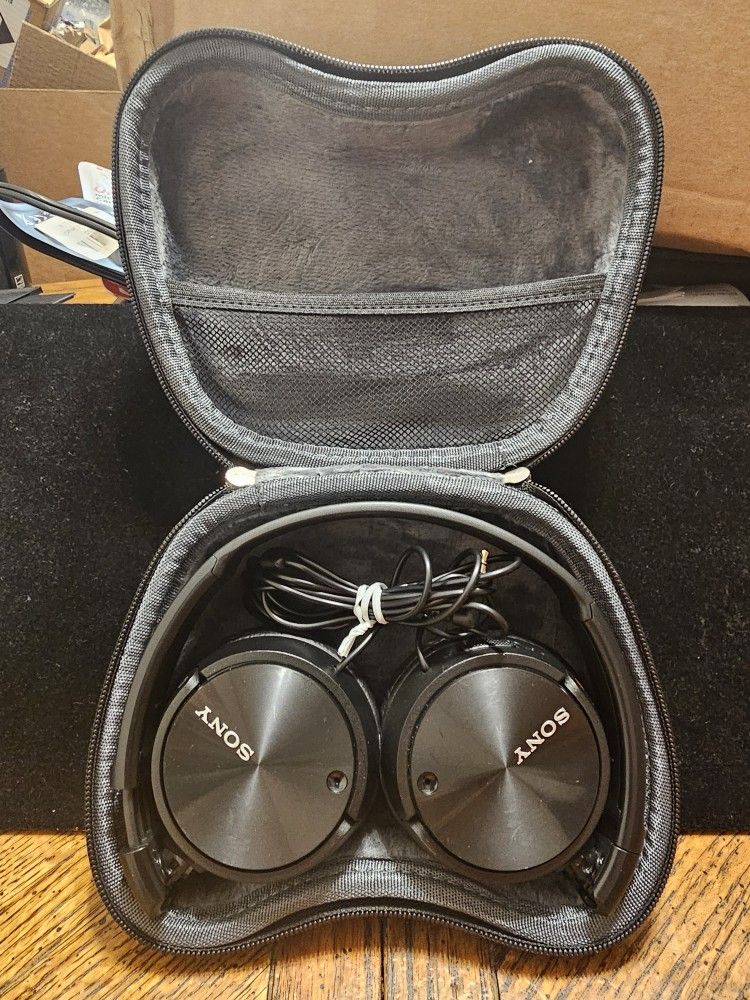 Sony MDR-ZX110NC Wired Over the Ear Headphones - Black