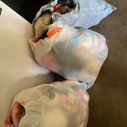 bags of stuffed animals 