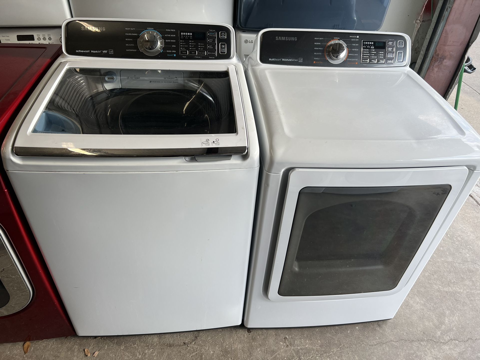 Samsung Washer And Samsung Electric Dryer