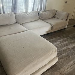 Couch with ottoman