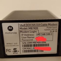 MB7420 Cable Modem 