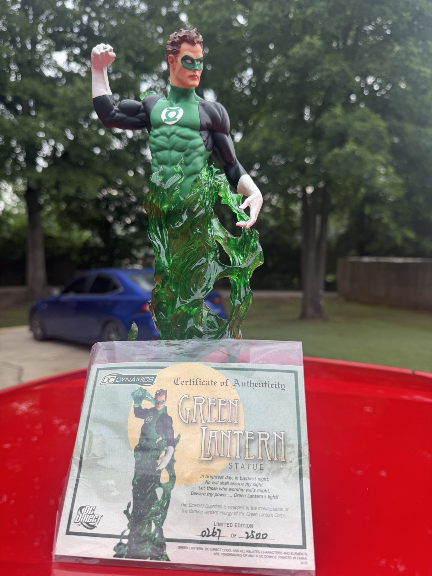 Rare Green Lantern Collectible With Authenticity.