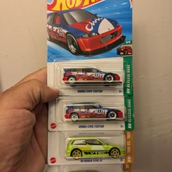 Hot Wheels 2025 Honda Civics 