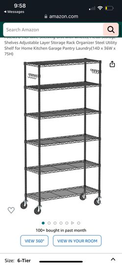New! 6 Tier Metal Shelf