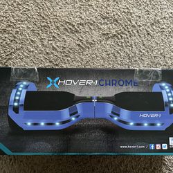 Hover 1 Chrome Hoverboard Blue