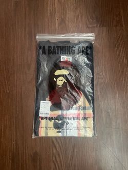 Bape shirt black Burberry size large