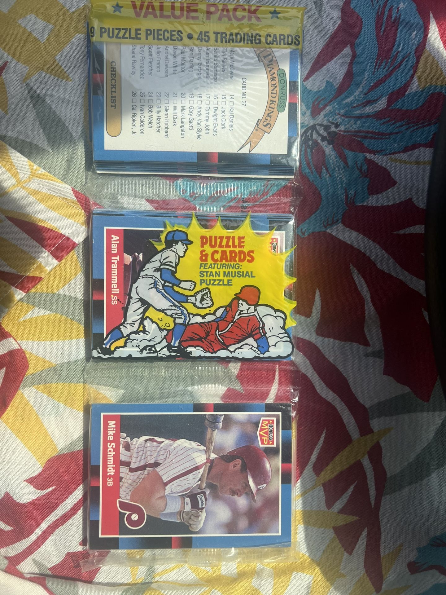 1988 Donruss Baseball Cards Rack Pack Trammell And Schmidt