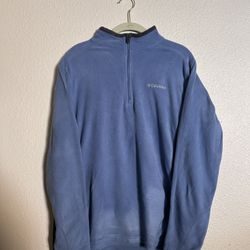 Columbia Fleece Zip Up Blue Medium 