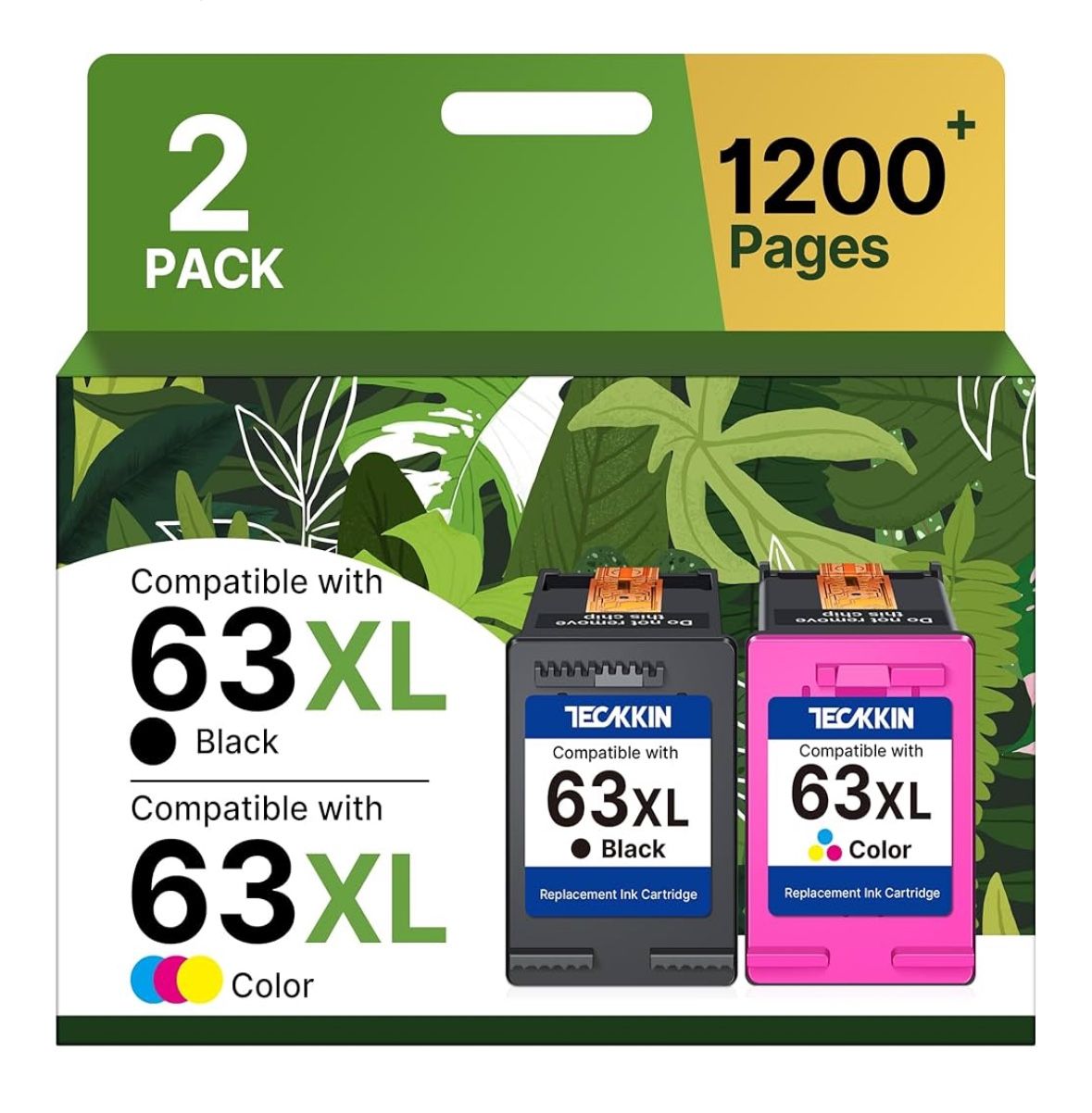 63XL Ink Cartridges Black and Color for HP