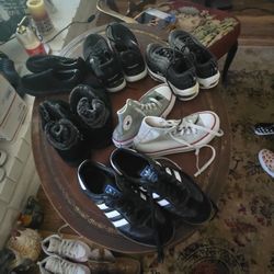 Lot Of 6 Children's / Adult Shoes Various Sizes