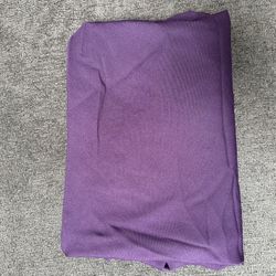 Plum Colored Round Tablecloth