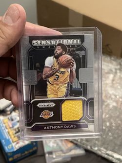 2021-22 Anthony Davis Prizm Basketball Sensational Swatches Game Worn Patch