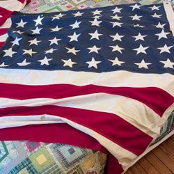5x9. 5 American 48 Star Flag Valley Forge Co
